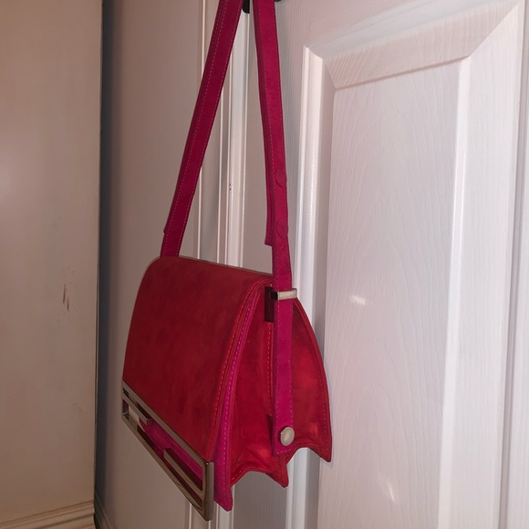 Authentic Suede Fendi shoulder crossbody New - Picture 7 of 8